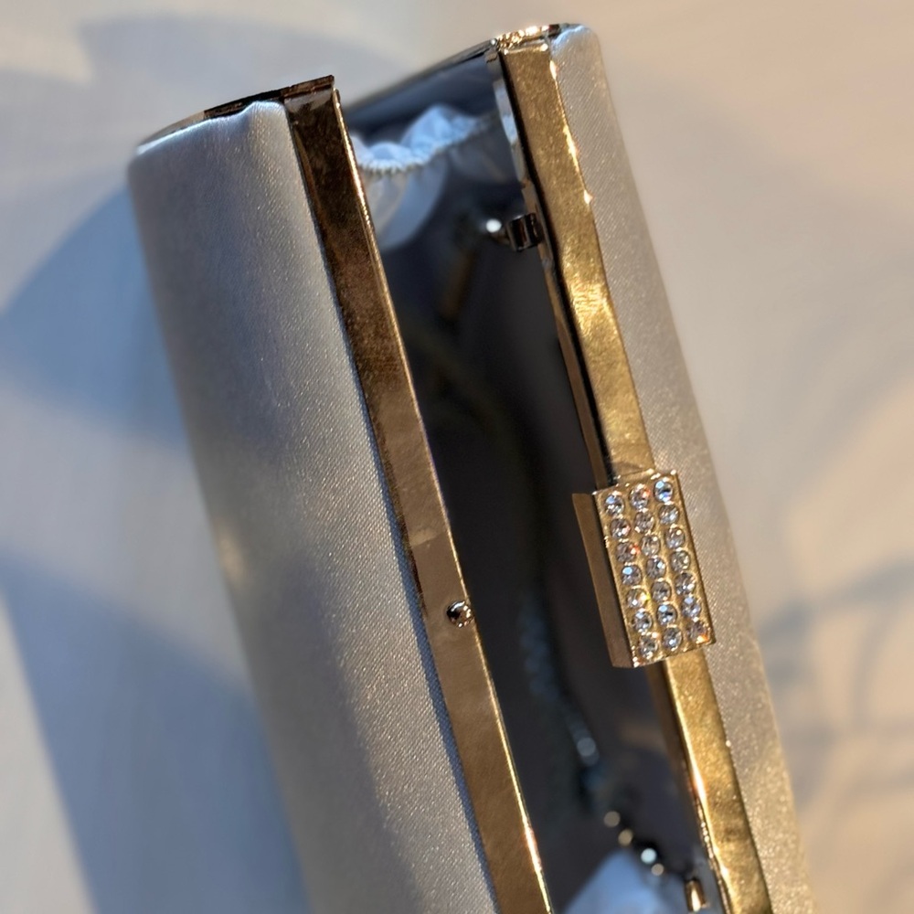 Lulu Townsend Silver Evening Clutch - Picture 3 of 6